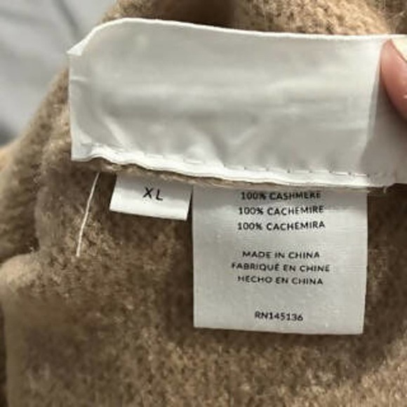 Naadam Cashmere dress Size XL Turtleneck Side Slits - Picture 7 of 7